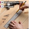 image:imageMr Pen Center Finding Ruler 1 Pack 12 Inch 30cm Stainless Steel  Imperial amp Metric Measurements Zero Centering Ruler 12 Inch