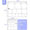image:imageMr Pen Circle Template 2 pcs Large and Small Size Circle Stencil  Circle Ruler Circle Templates for Drafting Circle Template for Drawing Circle Tracers for Drawing Circle TracerCircle Template  2 pcs