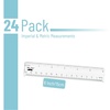 image:imageMr Pen Clear Ruler 6 24 pcs Metric amp Imperial  6 Inch Ruler Plastic Bulk