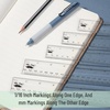 image:imageMr Pen Clear Ruler Set 6 Pack 6 8 and 12 Metric amp Imperial  Plastic Ruler Transparent Measuring tools