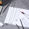 image:imageMr Pen Clear Ruler Set 6 Pack 6 8 and 12 Metric amp Imperial  Plastic Ruler Transparent Measuring tools