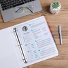image:imageMr Pen Clear Sheet Protectors with Tabs 85x11 Inches 8 Tabs 4 Sets  Durable Clear Plastic Dividers for 3 Ring Binders Insertable Index Page Divider with Multicolor TabsEarthy