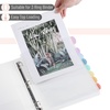 image:imageMr Pen Clear Sheet Protectors with Tabs 85x11 Inches 8 Tabs 4 Sets  Durable Clear Plastic Dividers for 3 Ring Binders Insertable Index Page Divider with Multicolor TabsCandy
