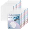 image:imageMr Pen Clear Sheet Protectors with Tabs 85x11 Inches 8 Tabs 4 Sets  Durable Clear Plastic Dividers for 3 Ring Binders Insertable Index Page Divider with Multicolor TabsMorandi