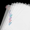 image:imageMr Pen Clear Sheet Protectors with Tabs 85x11 Inches 8 Tabs 4 Sets  Durable Clear Plastic Dividers for 3 Ring Binders Insertable Index Page Divider with Multicolor TabsMorandi