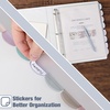 image:imageMr Pen Clear Sheet Protectors with Tabs 85x11 Inches 8 Tabs 4 Sets  Durable Clear Plastic Dividers for 3 Ring Binders Insertable Index Page Divider with Multicolor TabsMorandi