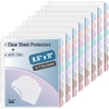 image:imageMr Pen Clear Sheet Protectors with Tabs 85x11 Inches 8 Tabs 4 Sets  Durable Clear Plastic Dividers for 3 Ring Binders Insertable Index Page Divider with Multicolor TabsMorandi