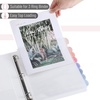 image:imageMr Pen Clear Sheet Protectors with Tabs 85x11 Inches 8 Tabs 4 Sets  Durable Clear Plastic Dividers for 3 Ring Binders Insertable Index Page Divider with Multicolor TabsEarthy