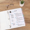 image:imageMr Pen Clear Sheet Protectors with Tabs 85x11 Inches 8 Tabs 4 Sets  Durable Clear Plastic Dividers for 3 Ring Binders Insertable Index Page Divider with Multicolor TabsMorandi