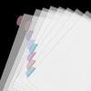 image:imageMr Pen Clear Sheet Protectors with Tabs 85x11 Inches 8 Tabs 4 Sets  Durable Clear Plastic Dividers for 3 Ring Binders Insertable Index Page Divider with Multicolor TabsMorandi