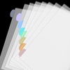 image:imageMr Pen Clear Sheet Protectors with Tabs 85x11 Inches 8 Tabs 4 Sets  Durable Clear Plastic Dividers for 3 Ring Binders Insertable Index Page Divider with Multicolor TabsPastel
