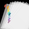 image:imageMr Pen Clear Sheet Protectors with Tabs 85x11 Inches 8 Tabs 4 Sets  Durable Clear Plastic Dividers for 3 Ring Binders Insertable Index Page Divider with Multicolor TabsCandy