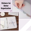 image:imageMr Pen Clear Sheet Protectors with Tabs 85x11 Inches 8 Tabs 4 Sets  Durable Clear Plastic Dividers for 3 Ring Binders Insertable Index Page Divider with Multicolor TabsMorandi