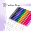 image:imageMr Pen Colored Fineliner Pens 18 Pack 04mm  Ergonomic Triangular Barrels Smooth Writing Pens for Journaling NoteTaking Coloring Sketching Planning amp Art Projects