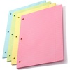 image:imageMr Pen Colored Loose Leaf Paper Wide Ruled 100 Sheets 8 x 105  3 Hole Punched Notebook PaperPastel Colors