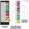 image:imageMr Pen Daily Schedule Pocket Charts 131 Pocket  26 Double Sided Reusable Cards13 Colored13 Blanked 128x35 Pocket Chart for Classroom Classroom Pocket Chart