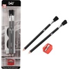 image:imageMr Pen Detail Eraser Pencil 2 Pack  Precision Erasers with Brush and Sharpener for Artists and Beginners
