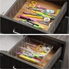 image:imageMr Pen Drawer Organizers Set 5 pcs Clear Plastic Drawers Organizer  Makeup Drawer Organizer containers for Organizing Desk Drawer Organizer Vanity Organizer Bathroom Drawer Organizers