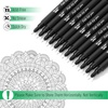 image:imageMr Pen Drawing Pens for Artists 08mm 12 Pack Black  Micro Pens for Drawing Fine PointBlack