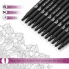 image:imageMr Pen Drawing Pens for Artists 08mm 12 Pack Black  Micro Pens for Drawing Fine PointBlack