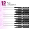 image:imageMr Pen Drawing Pens for Artists 08mm 12 Pack Black  Micro Pens for Drawing Fine PointBlack