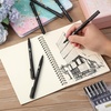 image:imageMr Pen Drawing Pens for Artists 08mm 12 Pack Black  Micro Pens for Drawing Fine PointBlack