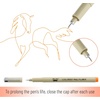 image:imageMr Pen Drawing Pens for Artists 18 Pack Black Ink Multiliner  Colorful 03mm Artist Pens