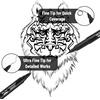 image:imageMr Pen Dual Tip Permanent Markers 12 Pack Fine amp Ultra Fine Tip  Fine Tip Permanent MarkersBlack