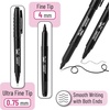 image:imageMr Pen Dual Tip Permanent Markers 12 Pack Fine amp Ultra Fine Tip  Fine Tip Permanent MarkersBlack