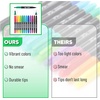 image:imageMr Pen Dual Tip Permanent Markers 12 Pack Fine amp Ultra Fine Tip  Fine Tip Permanent MarkersVibrant