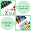 image:imageMr Pen Dual Tip Permanent Markers 12 Pack Fine amp Ultra Fine Tip  Fine Tip Permanent MarkersVibrant