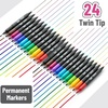 image:imageMr Pen Dual Tip Permanent Markers 12 Pack Fine amp Ultra Fine Tip  Fine Tip Permanent MarkersVibrant
