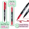 image:imageMr Pen Dual Tip Permanent Markers 12 Pack Fine amp Ultra Fine Tip  Fine Tip Permanent MarkersVibrant