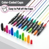 image:imageMr Pen Dual Tip Permanent Markers 12 Pack Fine amp Ultra Fine Tip  Fine Tip Permanent MarkersVibrant