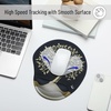 image:imageMr Pen Ergonomic Mouse Pad with Wrist Rest Grim Reader Design  Breathable Fabric with Memory Foam Cushion NonSlip Rubber Base Gel Mouse Pad with Wrist SupportGolden Tree