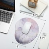 image:imageMr Pen Ergonomic Mouse Pad with Wrist Rest Grim Reader Design  Breathable Fabric with Memory Foam Cushion NonSlip Rubber Base Gel Mouse Pad with Wrist SupportPink Marble Luxe
