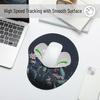image:imageMr Pen Ergonomic Mouse Pad with Wrist Rest Grim Reader Design  Breathable Fabric with Memory Foam Cushion NonSlip Rubber Base Gel Mouse Pad with Wrist SupportMidnight Bloom