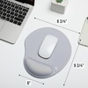 image:imageMr Pen Ergonomic Mouse Pad with Wrist Rest Grim Reader Design  Breathable Fabric with Memory Foam Cushion NonSlip Rubber Base Gel Mouse Pad with Wrist SupportLight Gray
