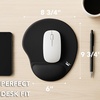 image:imageMr Pen Ergonomic Mouse Pad with Wrist Rest Grim Reader Design  Breathable Fabric with Memory Foam Cushion NonSlip Rubber Base Gel Mouse Pad with Wrist SupportBlack