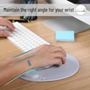 image:imageMr Pen Ergonomic Mouse Pad with Wrist Rest Grim Reader Design  Breathable Fabric with Memory Foam Cushion NonSlip Rubber Base Gel Mouse Pad with Wrist SupportLight Gray
