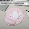 image:imageMr Pen Ergonomic Mouse Pad with Wrist Rest Grim Reader Design  Breathable Fabric with Memory Foam Cushion NonSlip Rubber Base Gel Mouse Pad with Wrist SupportBlush Pink