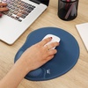 image:imageMr Pen Ergonomic Mouse Pad with Wrist Rest Grim Reader Design  Breathable Fabric with Memory Foam Cushion NonSlip Rubber Base Gel Mouse Pad with Wrist SupportNavy Blue