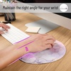 image:imageMr Pen Ergonomic Mouse Pad with Wrist Rest Grim Reader Design  Breathable Fabric with Memory Foam Cushion NonSlip Rubber Base Gel Mouse Pad with Wrist SupportPink Marble Luxe