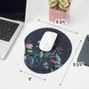 image:imageMr Pen Ergonomic Mouse Pad with Wrist Rest Grim Reader Design  Breathable Fabric with Memory Foam Cushion NonSlip Rubber Base Gel Mouse Pad with Wrist SupportMidnight Bloom