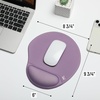 image:imageMr Pen Ergonomic Mouse Pad with Wrist Rest Grim Reader Design  Breathable Fabric with Memory Foam Cushion NonSlip Rubber Base Gel Mouse Pad with Wrist SupportPurple