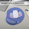 image:imageMr Pen Ergonomic Mouse Pad with Wrist Rest Grim Reader Design  Breathable Fabric with Memory Foam Cushion NonSlip Rubber Base Gel Mouse Pad with Wrist SupportDusky BluePurple