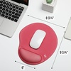 image:imageMr Pen Ergonomic Mouse Pad with Wrist Rest Grim Reader Design  Breathable Fabric with Memory Foam Cushion NonSlip Rubber Base Gel Mouse Pad with Wrist SupportRed