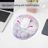 image:imageMr Pen Ergonomic Mouse Pad with Wrist Rest Grim Reader Design  Breathable Fabric with Memory Foam Cushion NonSlip Rubber Base Gel Mouse Pad with Wrist SupportPink Marble Luxe