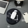 image:imageMr Pen Ergonomic Mouse Pad with Wrist Rest Grim Reader Design  Breathable Fabric with Memory Foam Cushion NonSlip Rubber Base Gel Mouse Pad with Wrist SupportGrim Reader