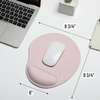 image:imageMr Pen Ergonomic Mouse Pad with Wrist Rest Grim Reader Design  Breathable Fabric with Memory Foam Cushion NonSlip Rubber Base Gel Mouse Pad with Wrist SupportBlush Pink